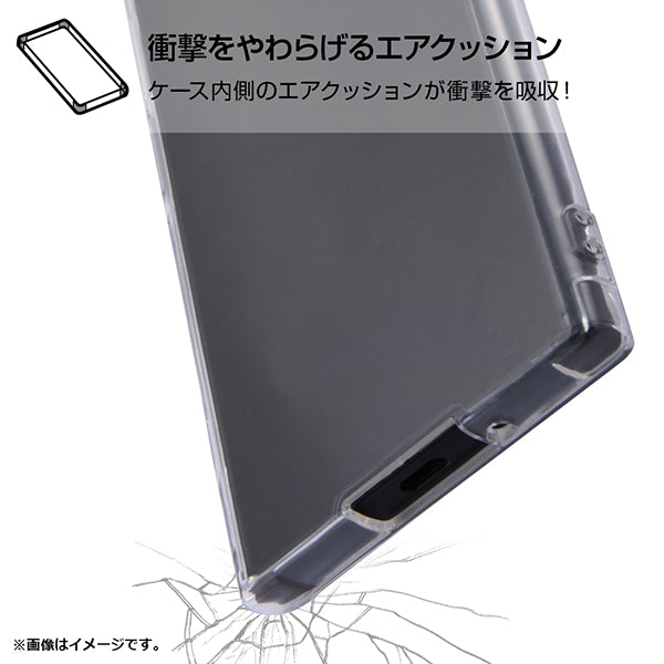 スマホハイブリッドケース 衝撃吸収 6Hコート クリア