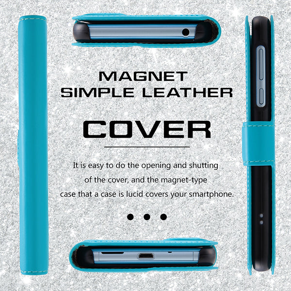 手帳型ケース シンプル マグネット