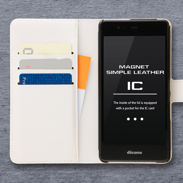 手帳型ケース シンプル マグネット