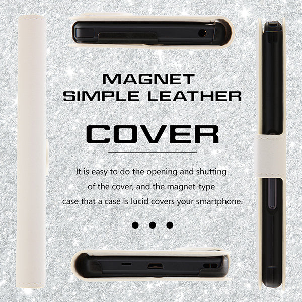 手帳型ケース シンプル マグネット