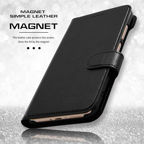 手帳型ケース シンプル マグネット