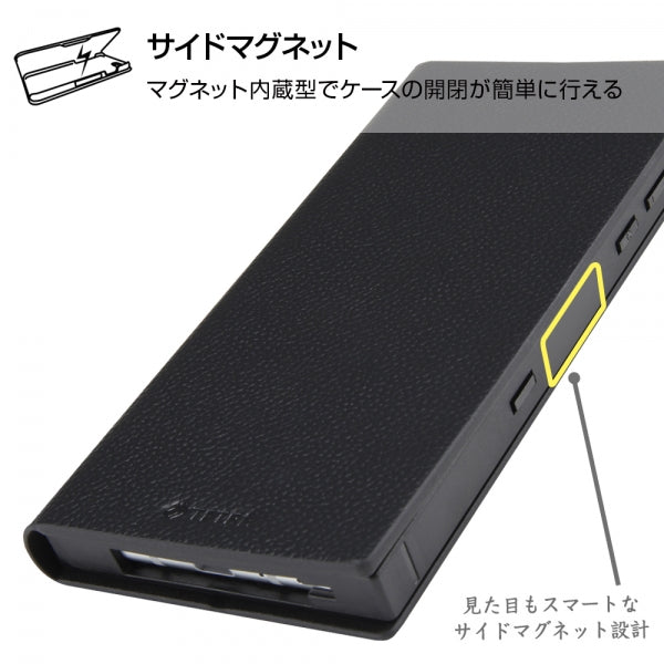 耐衝撃 手帳型レザーケース TETRA サイドマグネット