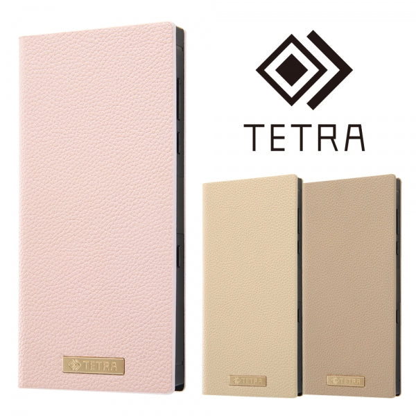 耐衝撃 手帳型レザーケース TETRA サイドマグネット プレート付き
