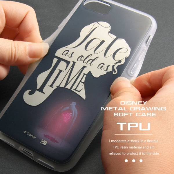 『ディズニーキャラクター』/TPUソフトケース メタルドローイング