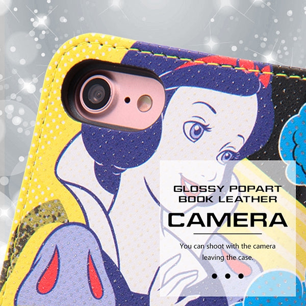 『ディズニーキャラクター』/手帳型ケース グロッシー ポップアート