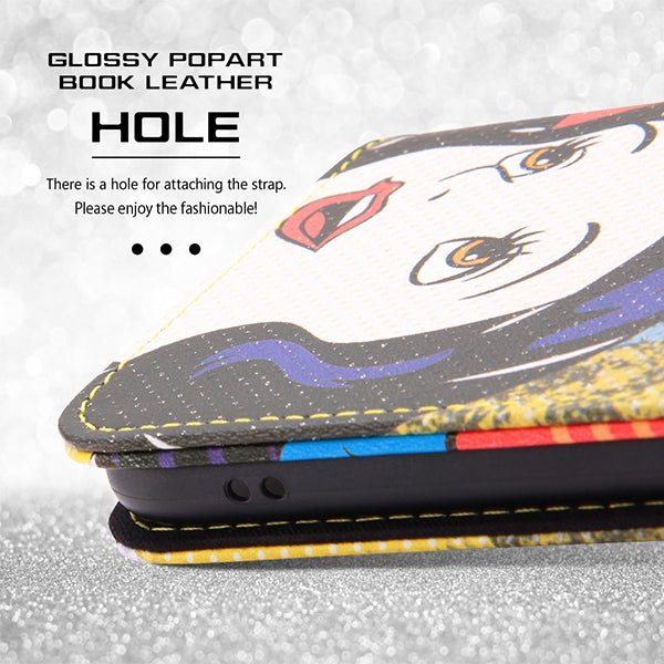 『ディズニーキャラクター』/手帳型ケース グロッシー ポップアート