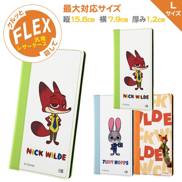 手帳型ケース FLEX バイカラー01 L ディズニー