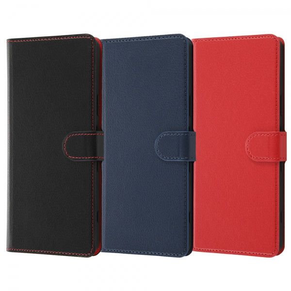 耐衝撃 手帳型ケース シンプル マグネット スリープ機能対応