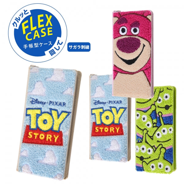 『ディズニー・ピクサーキャラクター』/手帳型 FLEX CASE サガラ刺繍/トイ・ストーリー/ロゴ