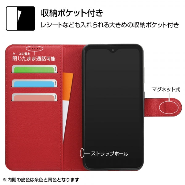 耐衝撃 手帳型ケース シンプル マグネット