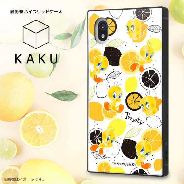 『ルーニー・テューンズ』/耐衝撃ハイブリッドケース KAKU / トゥイーティー_総柄