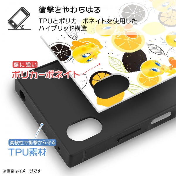 『ルーニー・テューンズ』/耐衝撃ハイブリッドケース KAKU / トゥイーティー_総柄
