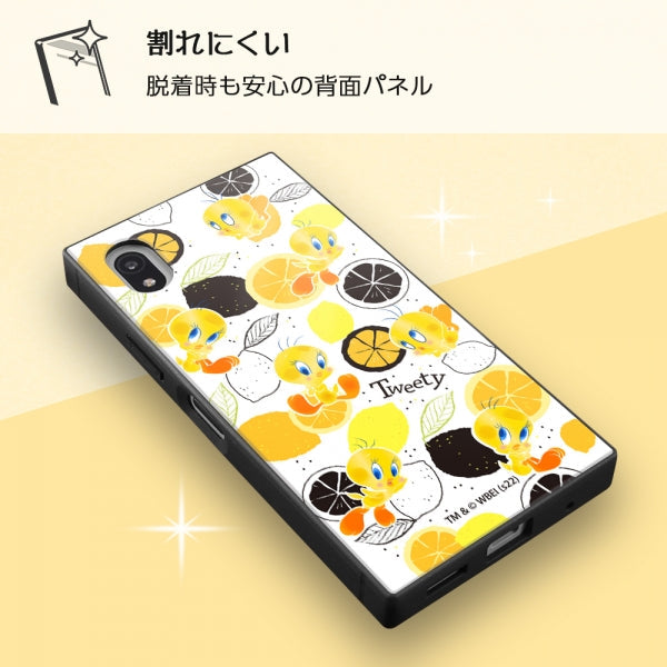 『ルーニー・テューンズ』/耐衝撃ハイブリッドケース KAKU / トゥイーティー_総柄