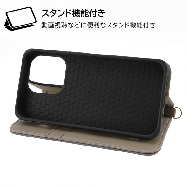 『ディズニーキャラクター』/耐衝撃 手帳型レザーケース Raffine