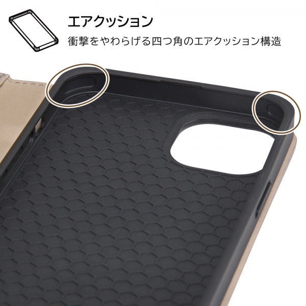 耐衝撃 手帳型レザーケース Raffine