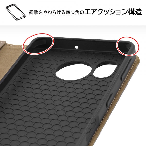 耐衝撃 手帳型レザーケース Raffine