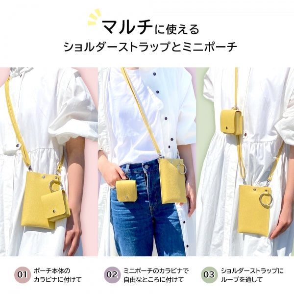 汎用スマートフォン ショルダー スマホポーチ m1n1