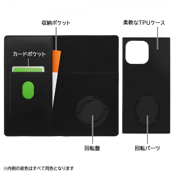 『ディズニーキャラクター』/耐衝撃 手帳型レザーケース Squl