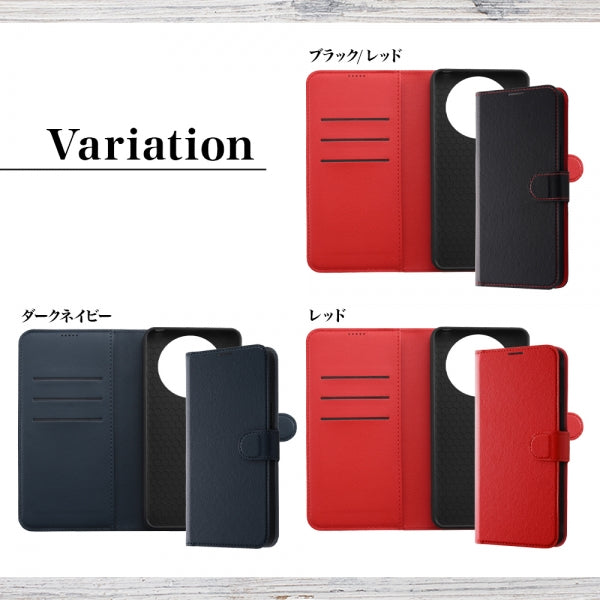 耐衝撃 手帳型レザーケース シンプル マグネット