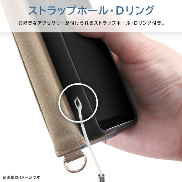 耐衝撃 手帳型デニムケース