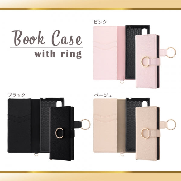 耐衝撃 手帳型レザーケース KAKU Ring