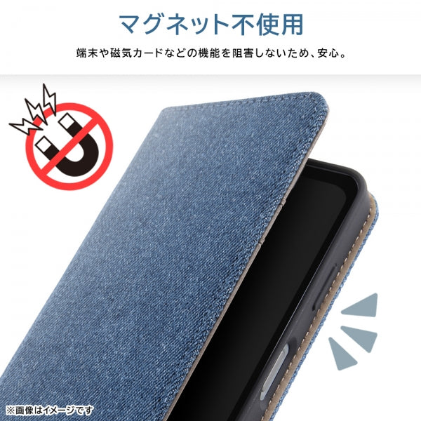 耐衝撃 手帳型デニムケース
