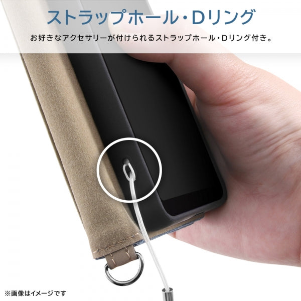 耐衝撃 手帳型デニムケース