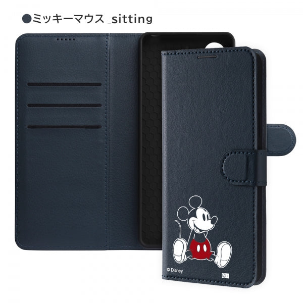 『ディズニーキャラクター』/耐衝撃 手帳型レザーケースマグネット