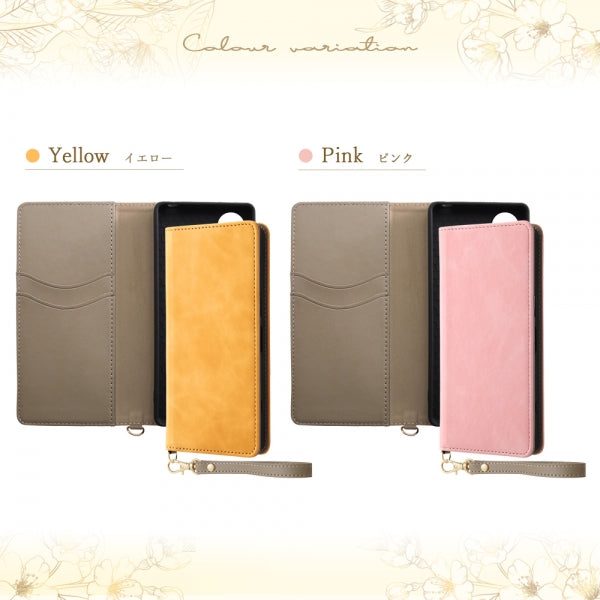 耐衝撃 手帳型レザーケース Raffine