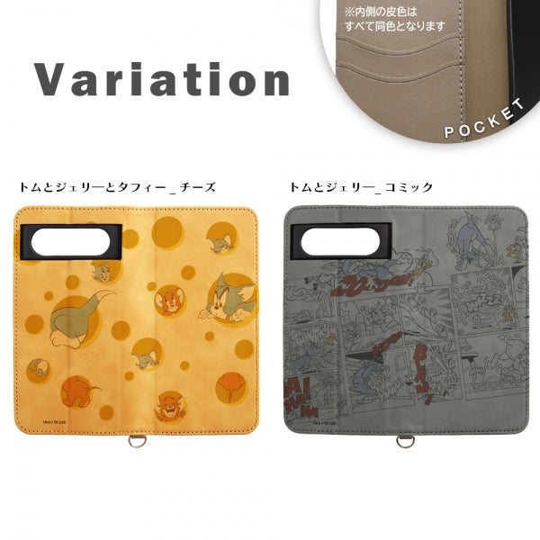 トムとジェリー手帳型レザーケース Raffine