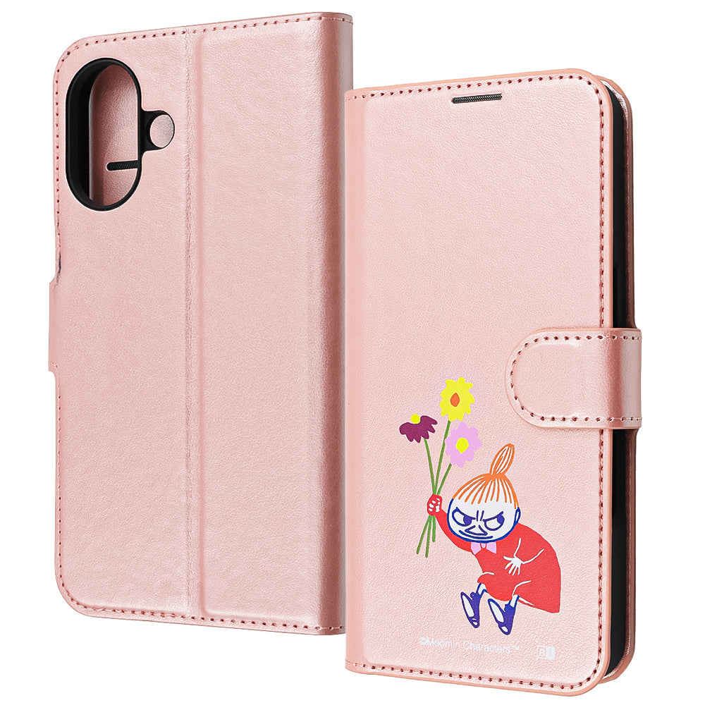 ムーミン / 耐衝撃 マグネットベルト シンプル 手帳型レザーケース