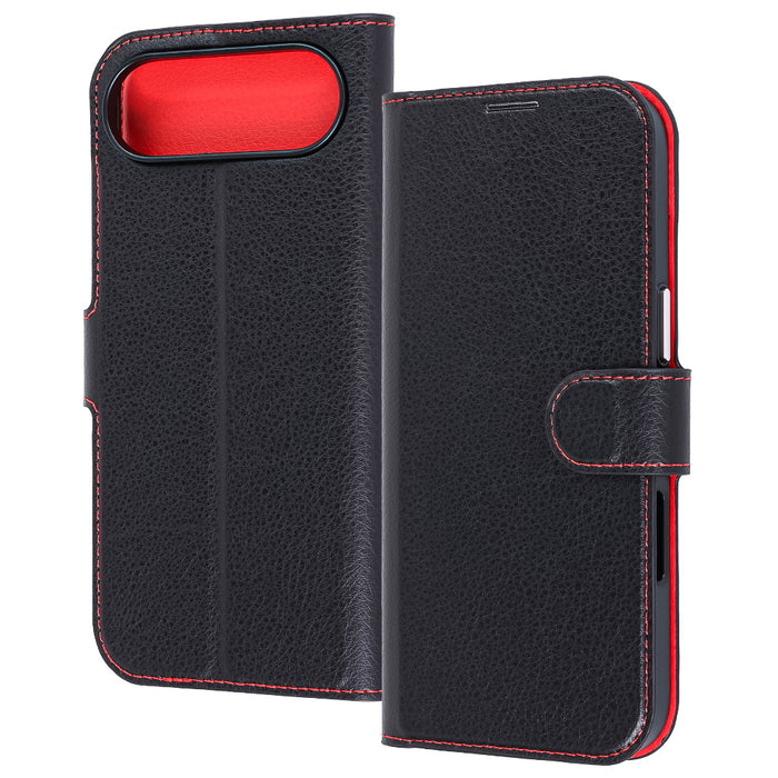 iPhone Air用・手帳型】手帳型レザーケース シンプル マグネット