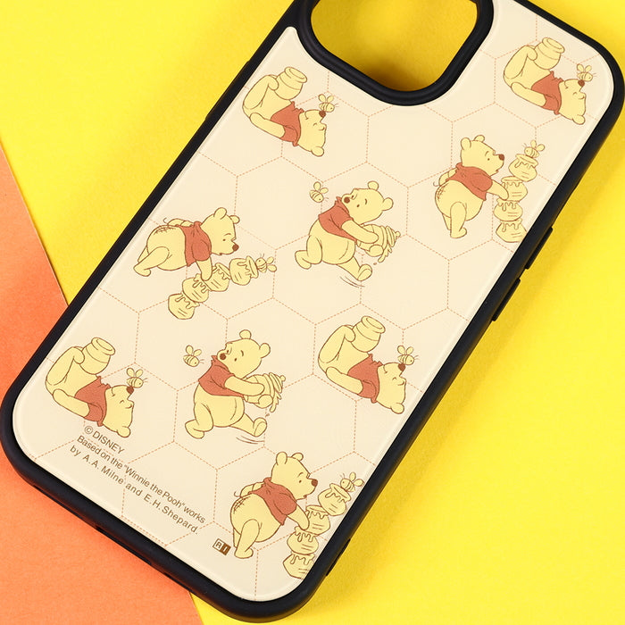 #カラー_プーさんとはちみつ_総柄