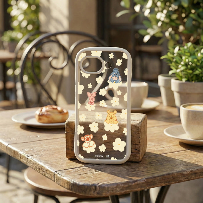 #カラー_プーさんと仲間達_花柄2