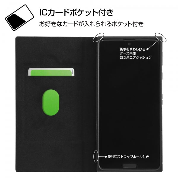 『ディズニーキャラクター』/耐衝撃 手帳型レザーケース サイドマグネット