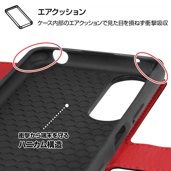 耐衝撃 手帳型ケース シンプル マグネット スリープ機能対応