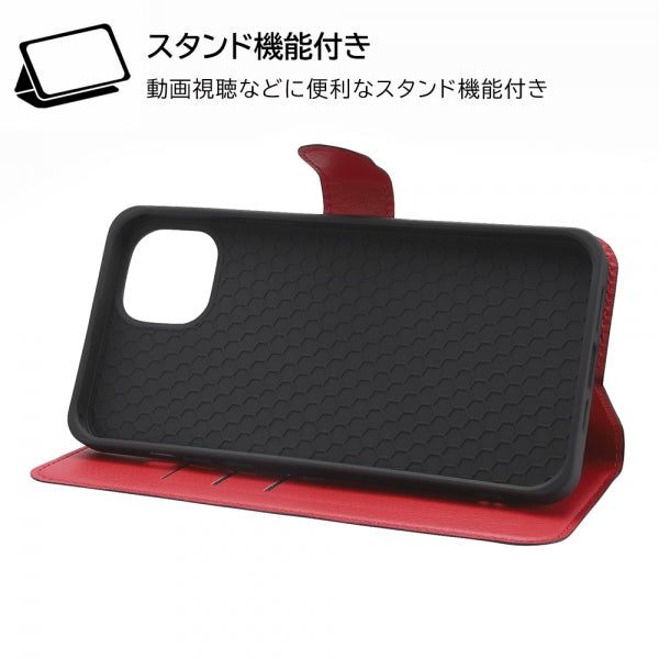 耐衝撃 手帳型レザーケース シンプル マグネット