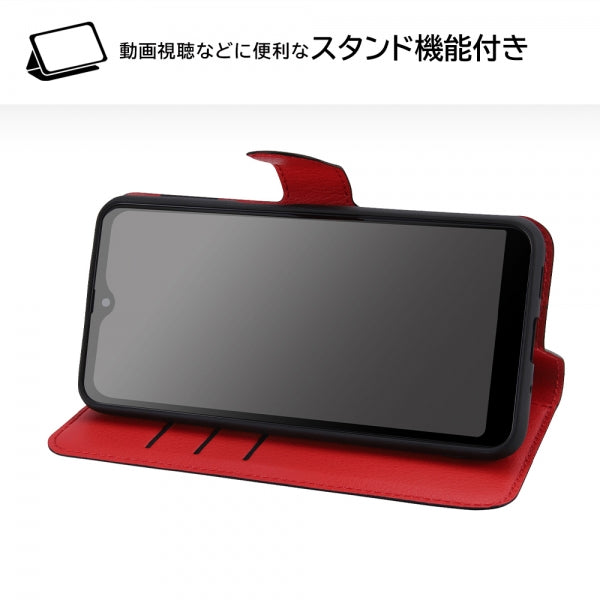耐衝撃 手帳型レザーケース シンプル マグネット