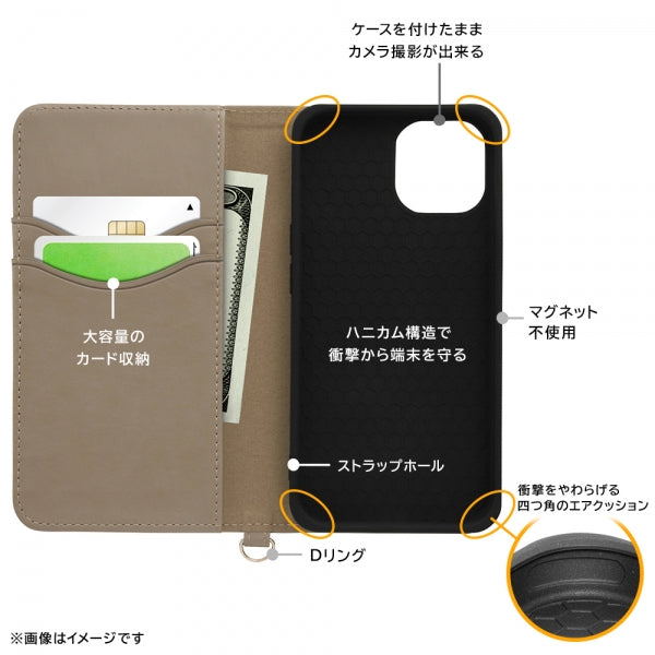 DC手帳型レザーケース Raffine
