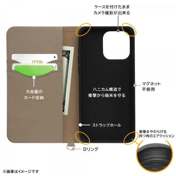 DC手帳型レザーケース Raffine