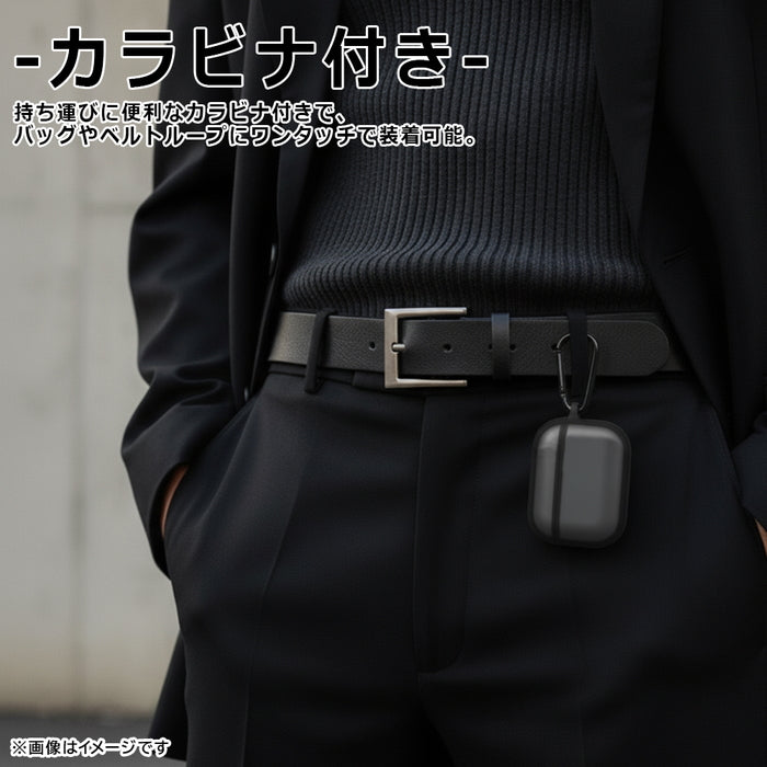 AirPods Pro 3 / 耐衝撃 カラーケース シルキーマット / ブラック