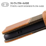 手帳型ケース ファブリック 帆布