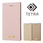 耐衝撃 手帳型レザーケース TETRA サイドマグネット プレート付き