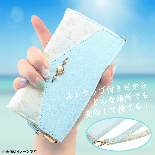 『ディズニーキャラクタープリンセス』/手帳型レザーケース Collet チャーム+ストラップ付き