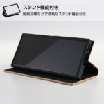 耐衝撃 手帳型レザーケース TETRA サイドマグネット プレート付き