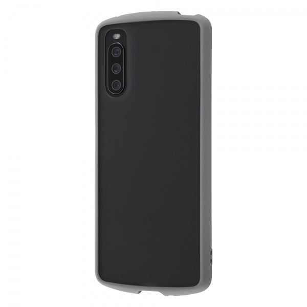 耐衝撃ハイブリッドケース Puffull Matte Black / グレー