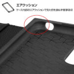 耐衝撃 手帳型レザーケース スクエア