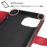 耐衝撃 手帳型レザーケース シンプル マグネット
