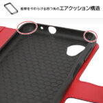 耐衝撃 手帳型レザーケース シンプル マグネット