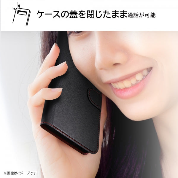 手帳型レザーケース シンプル マグネット